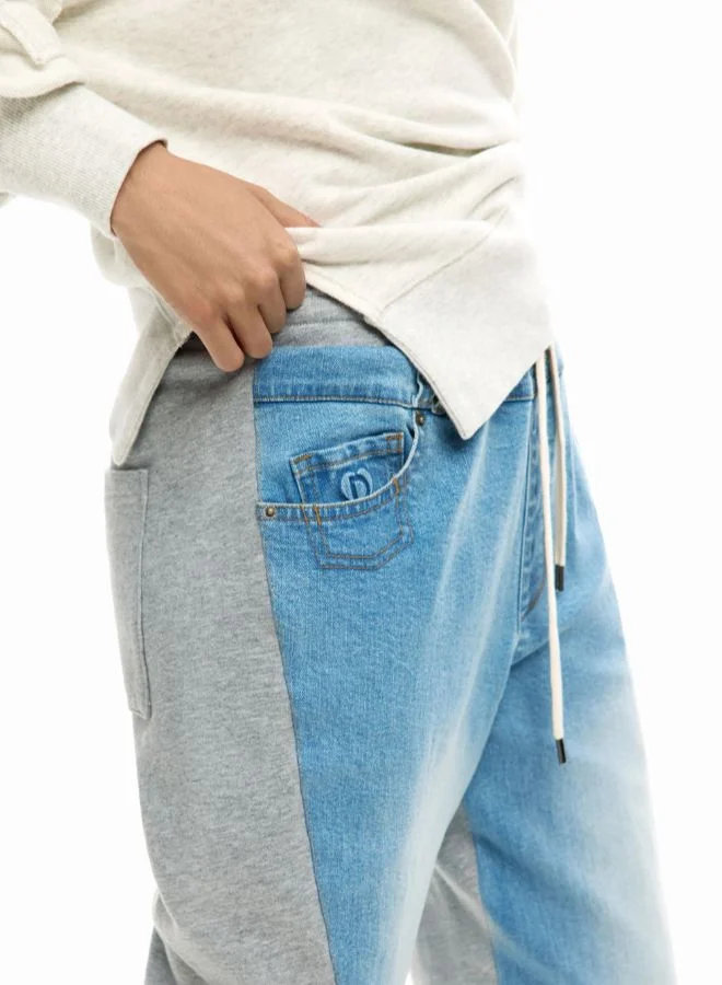 Desigual Blue Jogger Denim Pants for Women | Best Price UAE